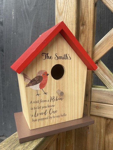 Personalised robin memorial - robin,