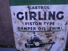 Vintage Castrol Girling Tin