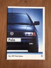1997 VW Polo Saloon Uk Market Sales Brochure + Specification Supplement