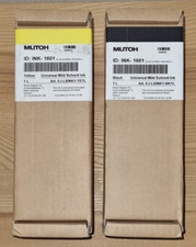 Mutoh ID INK-1601 Black and Yellow Inks 1L  Genuine - Dec 2017 Expiry