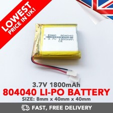 3.7V 1800mAh Li-Po Battery