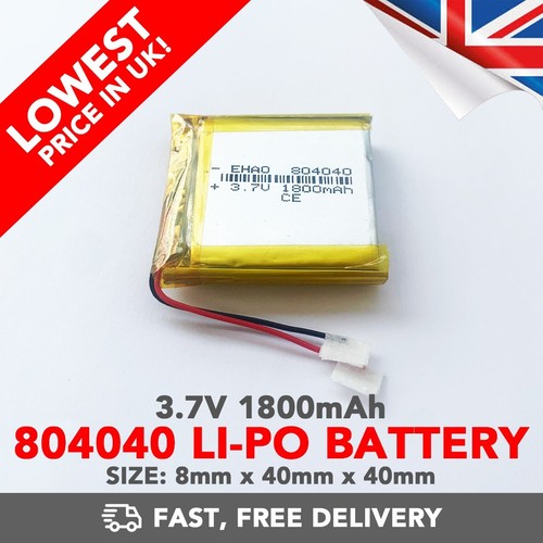 1800mah po battery - 3.7v, li-po