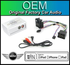BMW Mini Cooper AUX in lead Car stereo iPod iPhone MP3 player adapter connection