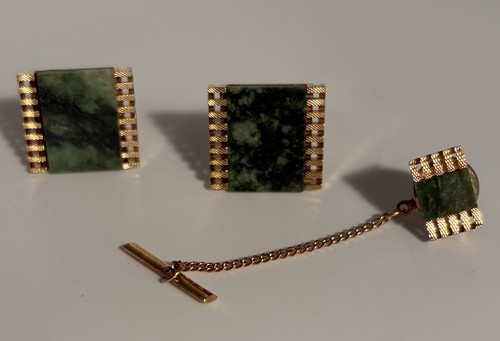 Vintage swank gold jade - vintage, swank?