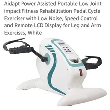 Aidapt Motorised Electric Mini Exercise Bike - White