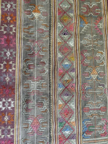 Vintage embroidered textile - vintage,