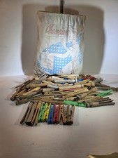 Vintage Clothes Pin Bag And