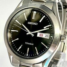 Seiko Day-Date Titanium Watch