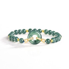 Myanmar Jadeite Ring Bracelet