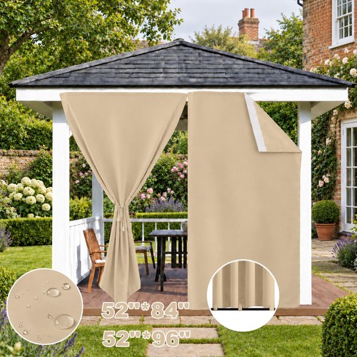 Waterproof patio curtain - patio,