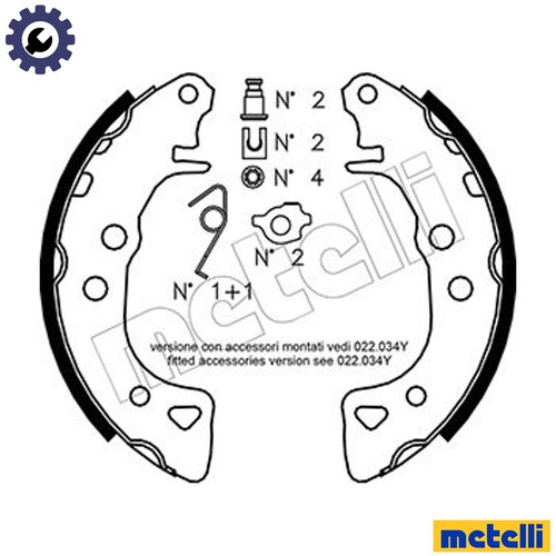 Brake shoe set - 53-0021k, for