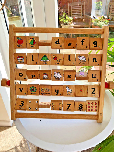 Large abacus style letters - abacus,