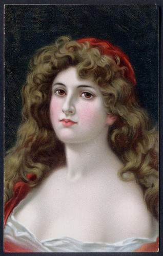 Glamour girl with flowing - glamour,