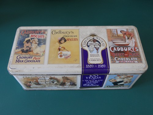 Vintage empty tin cadburys - vintage,