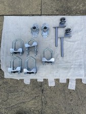 JOB LOTS. SHELLEY CLAMPS + VARIOUS CLAMPS AERIAL POLE UNIVERSAL BRACKETS. F / P