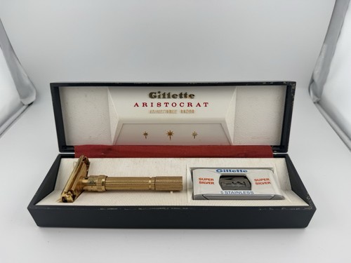 Gillette aristocrat 1965 gold - aristocrat,
