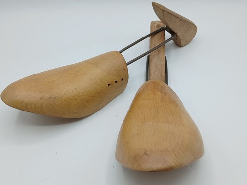 Vintage pair wooden shoe - pair,
