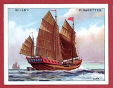 CHINESE JUNK Sailing Ship - Original 1929 Cigarette Card