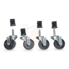 Garment Clothes Rail Wheels CASTORS 2"  wheels for 25mm tube (SET OF 4)