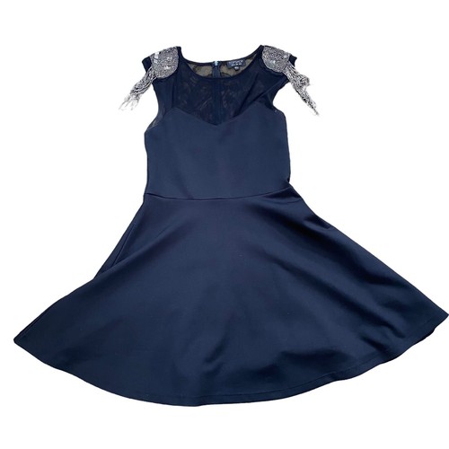 Topshop womens black - black, dress