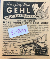 1940 gehl silo - ad.,