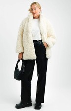 QED London Womens White Coat RRP £64