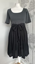 Avoca Anthology Colour Block Dress Mini Flare Belted Size 1 Uk 8