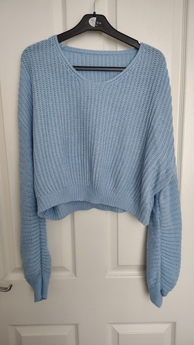 Light blue crop - light, knit