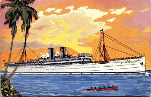 Vintage postcard city of - s.s.,
