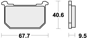 Sbs brake pads rear for - brake,