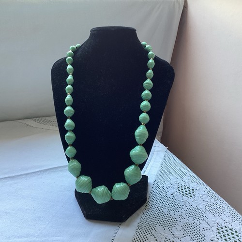 Necklace mint green - necklace, bead