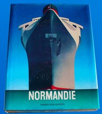 CGT FRENCH LINE SS NORMANDIE QUEEN OF THE SEA RARE DEFINITIVE COFFEE TABLE BOOK