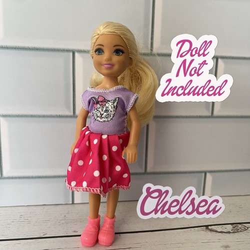 Chelsea doll pink purple cat - chelsea,