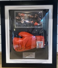 Mike Tyson Signed Boxing Glove Dome Framed. Trevor Berbick Picture