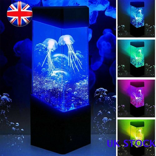 Led jellyfish lava lamp - led,