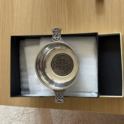 Celtic pewter double handled - celtic,
