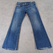 Diesel Jeans Mens W32 L30 Blue Koffha Denim Regular Bootcut Dark Flared Italy