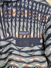 Patagonia Synchilla Snap T Aztec Fleece Women's Small Patterned Fall 2018