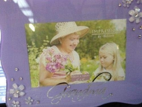 Impressions glass photo frame - photo,