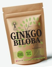 Ginkgo Biloba Capsules 400mg Clean Natural Ginkgko Biloba Powder Vegan UK Seller