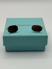 Tiffany & Co RARE Silver Octagon Cufflinks Cuff Link Links!