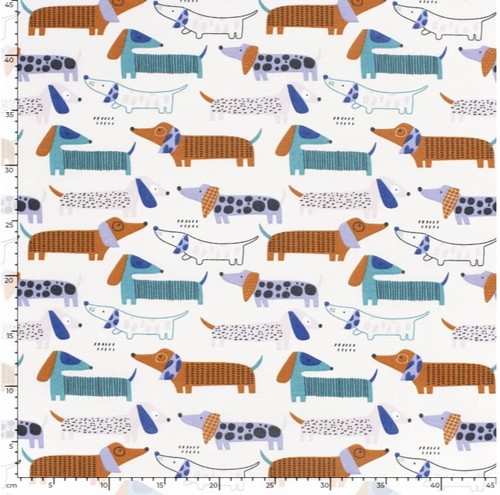 100 cotton dachshund - cotton, canvas