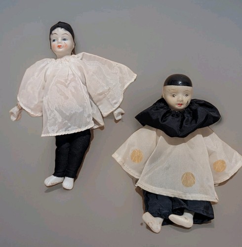 Vintage pierrot clown doll - pierrot,