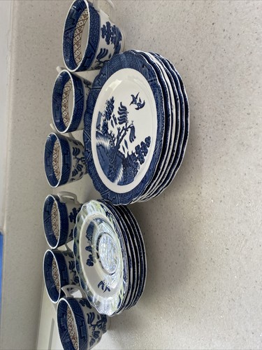 Willow pattern piece tea - willow,