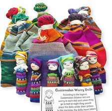 Guatemalan worry dolls genuine - guatemalan,