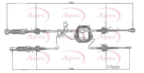 Apec gear control cable - apec,