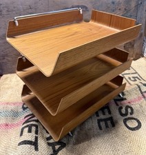 Vintage Mallod Chrome Desk Tray Office Tidy Filing