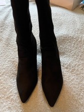 Sugar Pop Black Suedette Boots