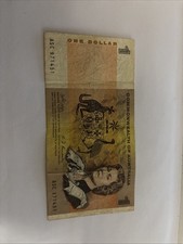 $1 one dollar bill Australian