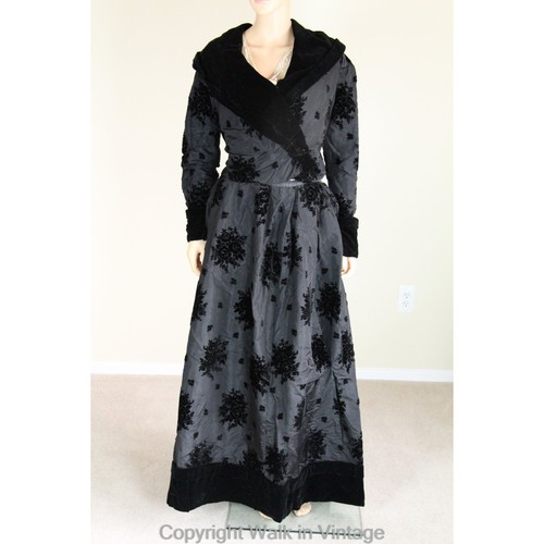 Antique edwardian silk taffeta - antique,